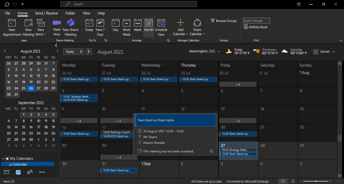 RightCrowd Outlook Extension